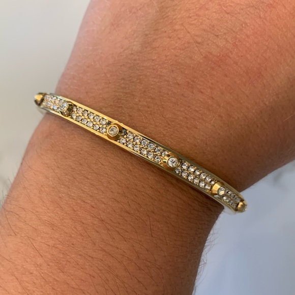 Gold and diamond Michael Kors “Brilliance” bangle - Picture 2 of 2